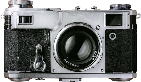 Vintage Film Camera Cutout